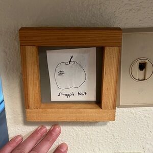 Apple Black and White Hand-Drawn Illustration